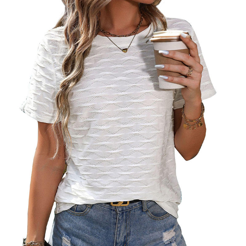 Blusa Feminina Elegante – Tricô Jacquard de Estilo Vintage